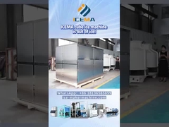 เครื่องทําน้ําแข็งลูกบาศก์ในการล้างน้ําแข็ง