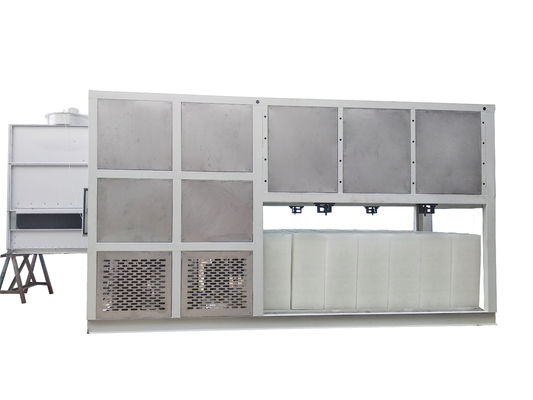 เครื่องทำน้ำแข็งบล็อกระบายความร้อนโดยตรงขนาดเล็ก 5t 380V อากาศเย็น