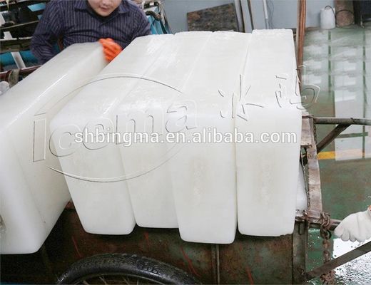 เครื่องทำน้ำแข็งก้อนอุตสาหกรรมน้ำจืด 10T 10000kg 10T/24H