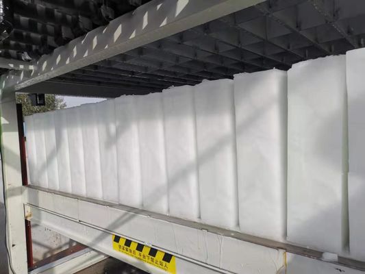 37.5KW ความจุในการเย็น เครื่องบล็อกเย็นตรง เครื่องบล็อกน้ําแข็งที่มีเครื่องระเหยแผ่นเหล็กไร้ขัด