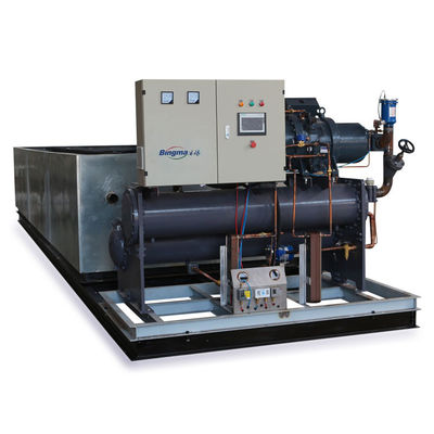 25T / 24H Brine Refrigeration Block Ice Machine น้ำเกลืออุตสาหกรรม