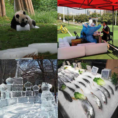 25T / 24H Brine Refrigeration Block Ice Machine น้ำเกลืออุตสาหกรรม