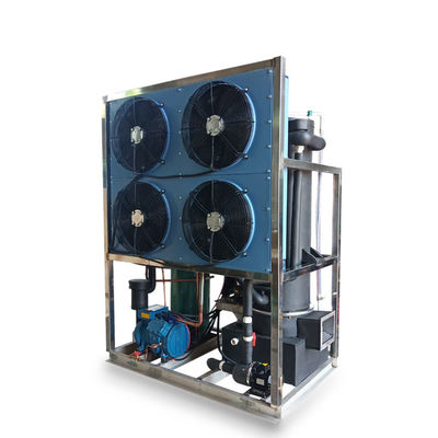เครื่องทำน้ำแข็งหลอด 8T พร้อมคอยล์เย็นสแตนเลส 8000กก