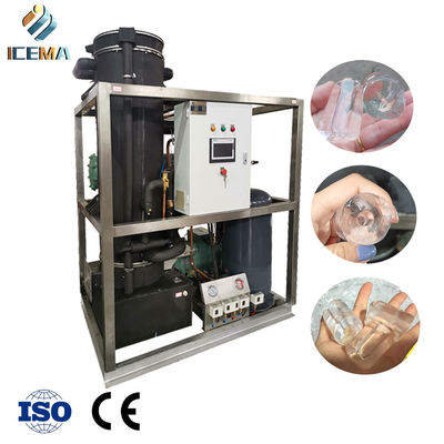 เครื่องทำน้ำแข็งหลอด 5T / 24H อุตสาหกรรมสำหรับเครื่องดื่มเย็น ๆ / บาร์ / ร้านอาหาร