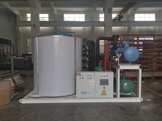 เครื่องทำน้ำแข็งเกล็ดน้ำจืดอุตสาหกรรม 5 ตัน Direct Cooling