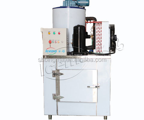 เครื่องทำน้ำแข็งเกล็ดน้ำจืด 1 ตัน Commercial 380V 220V