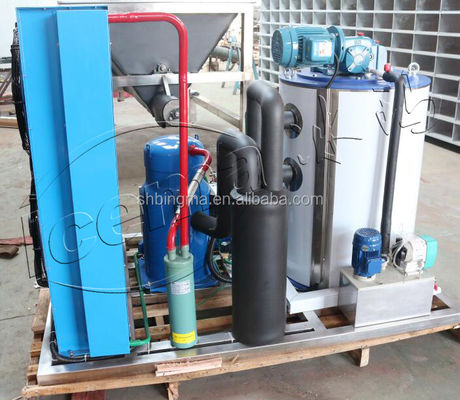 เครื่องทำน้ำแข็งเกล็ดน้ำจืด 30 ตัน 220V อัตโนมัติ อุตสาหกรรม
