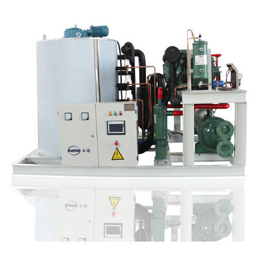 เครื่องทำน้ำแข็งเกล็ดน้ำทะเล 10 ตัน Commercial 32kw ​​380V