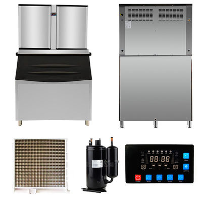ขายร้อน 750 กิโลกรัม/24 ชั่วโมง เครื่องทําน้ําแข็งสําหรับร้านดื่มเย็น
