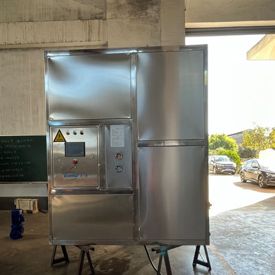 เครื่องจักรอุตสาหกรรมก้อนน้ำแข็ง 2T/24H ฟาร์ม / โรงงานผลิต / โรงงาน