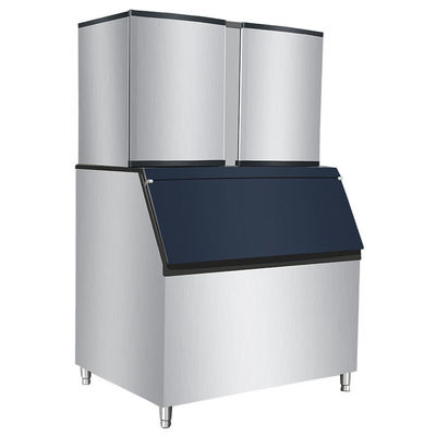 เครื่องทําไอซ์คิวบประกอบการค้าด้วยวัสดุเหล็กไร้ขัดแรง 220-240V