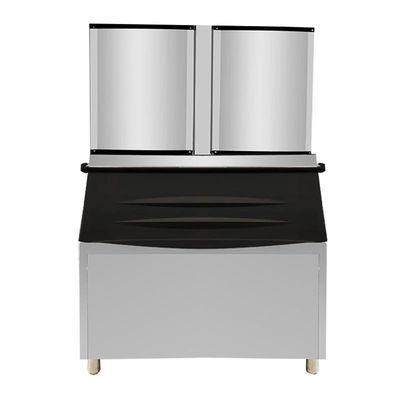 เครื่องทําไอซ์คิวบประกอบการค้าด้วยวัสดุเหล็กไร้ขัดแรง 220-240V