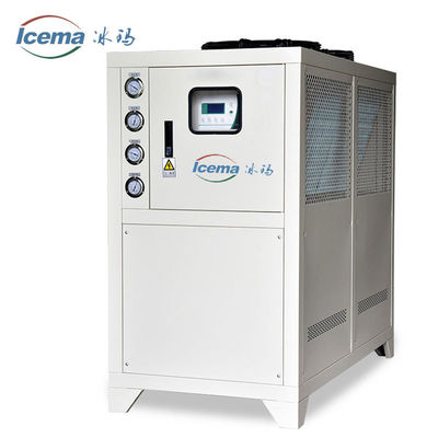 ใช้งานง่าย เครื่องทําความเย็นน้ําเย็นด้วยอากาศอัตโนมัติ 10HP สําหรับการใช้งานในอุตสาหกรรม