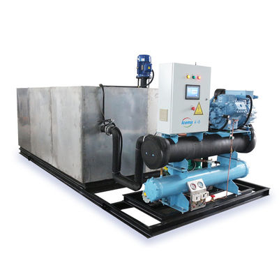 ราคาดี 19.75KW โรงงานผลิตน้ําแข็งบล็อกน้ําเกลือ 2T 5T 10T 20T มีหลายฟังก์ชัน สําหรับการผลิตน้ําแข็ง 5000 กิโลกรัม ออนไลน์
