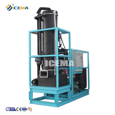 Bitzer Compressor 15 Ton Ice Tube Machine สําหรับการผลิตน้ําแข็งในสถานที่อุตสาหกรรม