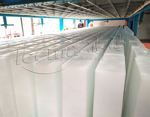 เครื่องทําน้ําแข็งอุตสาหกรรม 10T/24H พร้อมเครื่องเย็นโดยตรงและสารเย็น R404A/R22