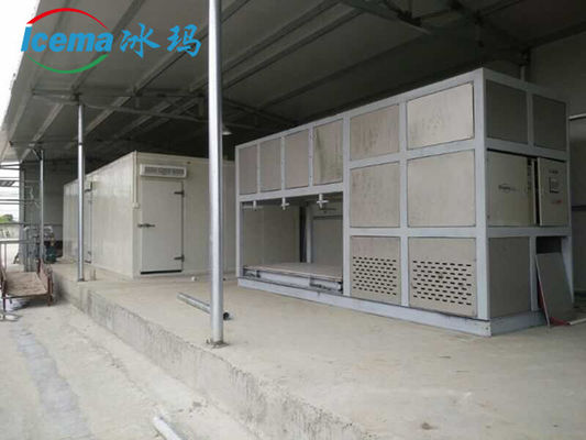 เครื่องทําน้ําแข็งอุตสาหกรรม 5 ตัน พร้อมเครื่องเย็นโดยตรงและสารเย็น R404A/R22