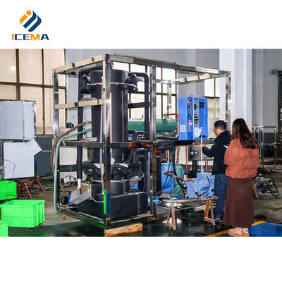 5tons Tube Ice Machine สแตนเลส BMT50 สําหรับผลิตภัณฑ์ในขนาด 2750 * 1650 * 2520mm