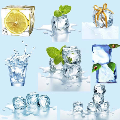 300kg/24h Output Cube Ice Maker สแตนเลส เหมาะสําหรับเครื่องดื่มแอลกอฮอล์