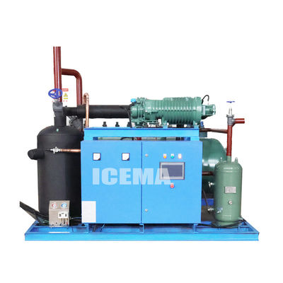 220V / 380V ความดันเฉพาะเหล็กไร้สแตนเลส 20 ตัน Tube Ice Machine สําหรับโรงงานซ่อมเครื่องจักรกล
