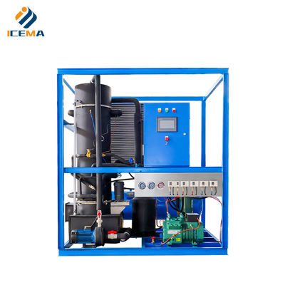 เครื่องทําน้ําแข็งขนาด 1 ตันที่มีเครื่องบิดเซอร์และสารเย็น R404A