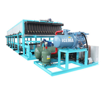 85kw ความจุเย็น เครื่องบล็อกน้ําแข็งอุตสาหกรรมสําหรับการผลิตน้ําแข็งขนาดใหญ่