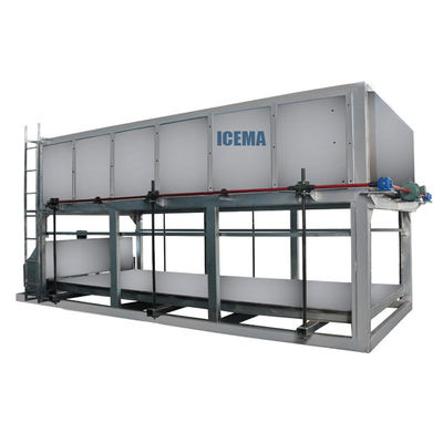 15T / 20T เครื่องทําน้ําแข็งบล็อคผลิตสูงและ Bitzer / Hanbell เครื่องบดสําหรับการผลิต