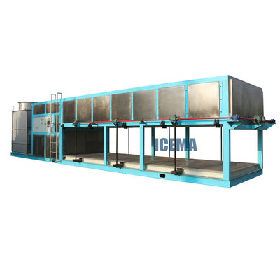 เครื่องทําน้ําแข็งบล็อกอัตโนมัติที่เย็นโดยตรง 10T 15T 20T 25T 30T และประสิทธิภาพ