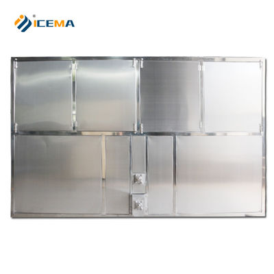 5000 กิโลกรัม/วัน Industrial Ice Cube Making Machine 5ton ความจุกับ Shell Tube Cooling