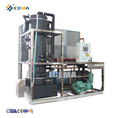 ICEMA เครื่องทําหลอดน้ําแข็ง 8T อัตโนมัติเต็ม พร้อมความจุในการเก็บน้ําแข็งตามความต้องการ