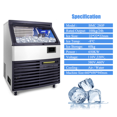 ซื้อ เครื่องทำน้ำแข็งก้อนเชิงพาณิชย์ 30-40 กก./วัน สแตนเลส online manufacture