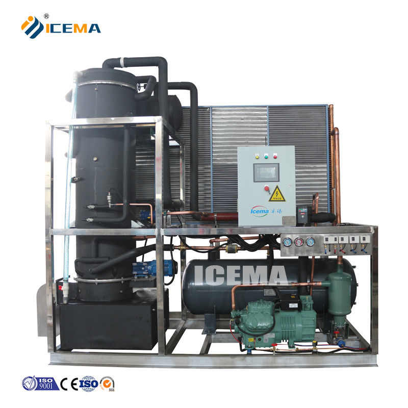ICEMA เครื่องทําหลอดน้ําแข็ง 8T อัตโนมัติเต็ม พร้อมความจุในการเก็บน้ําแข็งตามความต้องการ