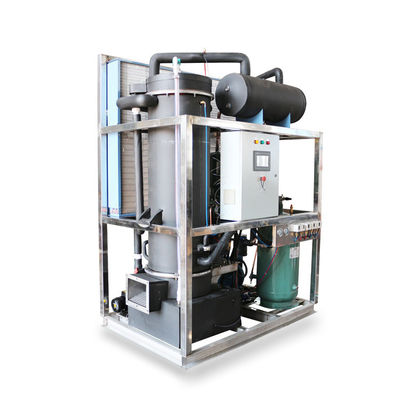 เครื่องทำน้ำแข็งหลอด 8T พร้อมคอยล์เย็นสแตนเลส 8000กก