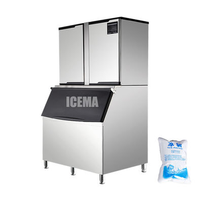 ราคาดี ICEMA 1000KG 24H อัตโนมัติ 1 ตัน เครื่องทําน้ําแข็งลูกบาศกะปิ ออนไลน์